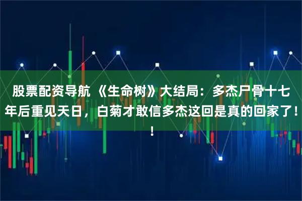 股票配资导航 《生命树》大结局:多杰尸骨十七年后重见天日,白菊才敢信多杰这回是真的回家了!